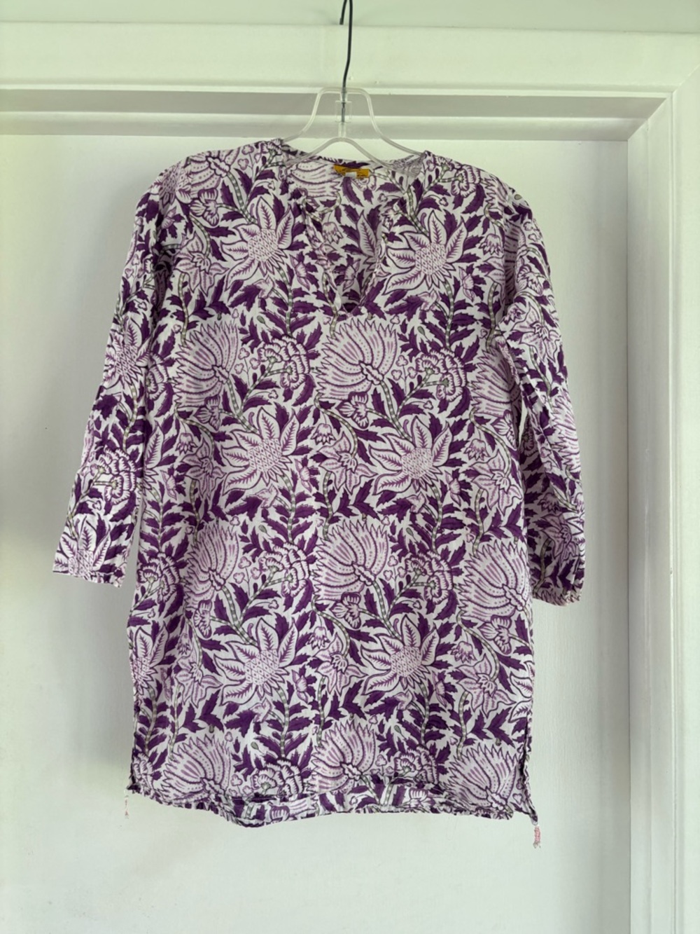 Roberta Roller Rabbit Purple & White Floral Tunic Dress